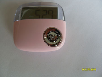 หลักขนาดใหญ่แสดงผลบรรทัดเดียวและเซ็นเซอร์ pedometer เงียบ 3D Calorie Counter Pedometer