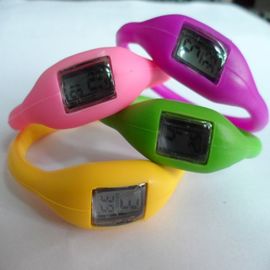 PMS สีซิลิโคนสายรัดข้อมือนาฬิกายาง Jelly ไอออนประจุลบนาฬิกาข้อมือด้วยผ้าไหมหน้าจอพิมพ์