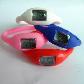 PMS สีซิลิโคนสายรัดข้อมือนาฬิกายาง Jelly ไอออนประจุลบนาฬิกาข้อมือด้วยผ้าไหมหน้าจอพิมพ์