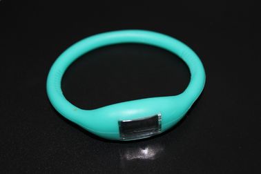 กีฬาสร้อยข้อมือสายรัดข้อมือดูด้วยยางซิลิโคนเจลลี่ไอออนแดง LED Watch