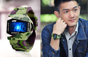 มัลติฟังก์ชั่นาฬิกาดิจิตอล Unisex EL Backlight 3 ATM ทหารนาฬิกาข้อมือ