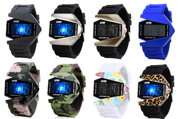 มัลติฟังก์ชั่นาฬิกาดิจิตอล Unisex EL Backlight 3 ATM ทหารนาฬิกาข้อมือ