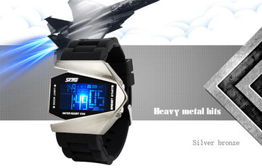 มัลติฟังก์ชั่นาฬิกาดิจิตอล Unisex EL Backlight 3 ATM ทหารนาฬิกาข้อมือ