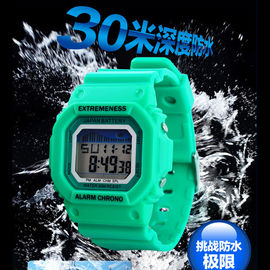 สีชมพูมัลติฟังก์ชั่นาฬิกาดิจิตอลสำหรับเด็กรูปแบบ 12H / 24H