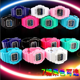 สีชมพูมัลติฟังก์ชั่นาฬิกาดิจิตอลสำหรับเด็กรูปแบบ 12H / 24H