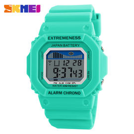 ที่มีสีสัน Unisex กีฬามัลติฟังก์ชั่นาฬิกาดิจิตอลพร้อมเสียงเตือน