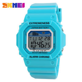 ที่มีสีสัน Unisex กีฬามัลติฟังก์ชั่นาฬิกาดิจิตอลพร้อมเสียงเตือน