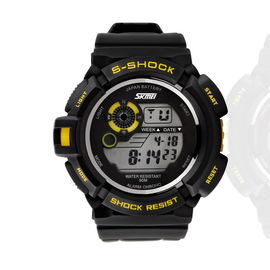 5OM น้ำทน Chronograph EL Backlight นาฬิกาดิจิตอลมัลติฟังก์ชั่