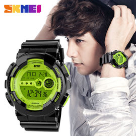 มัลติฟังก์ชั่นาฬิกาดิจิตอล S-Shock รุ่น PU สายคล้องคอสำหรับนักศึกษาเยาวชน