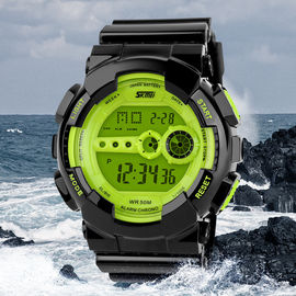 มัลติฟังก์ชั่นาฬิกาดิจิตอล S-Shock รุ่น PU สายคล้องคอสำหรับนักศึกษาเยาวชน