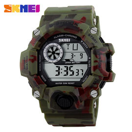 ทหารนาฬิกาดิจิตอลมัลติฟังก์ชั่ออกแบบ Camo แห่งชาติที่มีแสงจ้า