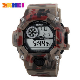 ทหารนาฬิกาดิจิตอลมัลติฟังก์ชั่ออกแบบ Camo แห่งชาติที่มีแสงจ้า