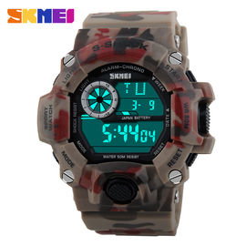 ทหารนาฬิกาดิจิตอลมัลติฟังก์ชั่ออกแบบ Camo แห่งชาติที่มีแสงจ้า