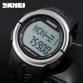 จอแสดงผลมัลติฟังก์ชั่นาฬิกาดิจิตอล Pedometer วัดอัตราการเต้นหัวใจแคลอรี่