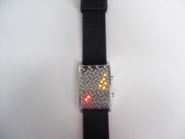 ซอฟท์กำหนดเอง LED ซิลิโคนสายรัดข้อมือนาฬิกากันน้ำป้องกันสกปรก