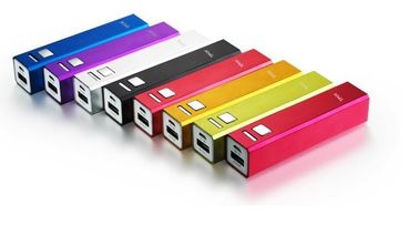 2600mAh สากลลิปสติก Mini Power ธนาคารสำหรับโทรศัพท์มือถือ / iPod