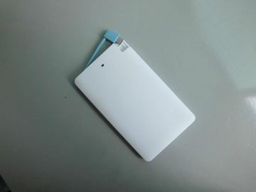 แบบพกพาบางเฉียบ Li-ion พลังงานธนาคาร 4000mAh สำหรับโทรศัพท์มือถือ / iPad, สีขาว