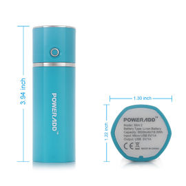 หลอดมินิท่องเที่ยว 5000mAh มัลติฟังก์ชั่นธนาคารพลังงานของแบตเตอรี่ Li-Polymer