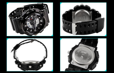 ผู้หญิงแบบ Dual เวลานาฬิกากีฬา EL Backlight ด้วยแบตเตอรี่ญี่ปุ่น