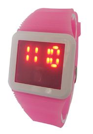 วงดนตรีเด็กแคว LED ดิจิตอลนาฬิกาข้อมือซิลิโคน AM PM นาฬิกาสำหรับเป็นของขวัญ