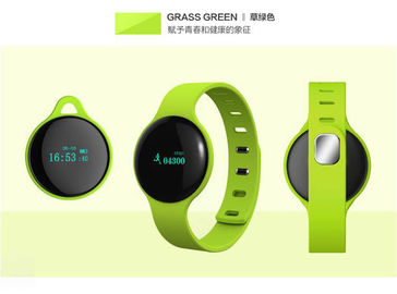 ซิลิโคนกีฬาสมาร์ทสปอร์ตสร้อยข้อมือฟิตเนส / บลูทู ธ เพื่อสุขภาพ Pedometer นาฬิกา