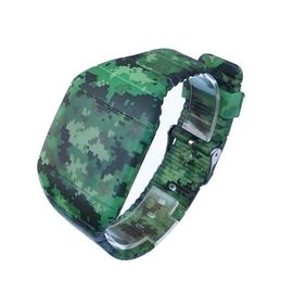 บุหรี่ - Fade 3D พิมพ์พาคนดิจิตอลนาฬิกาข้อมือที่มีรูปแบบ, การทหาร LED Watch