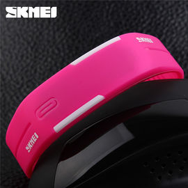 Unisex สไตล์ Thin LED ดิจิตอลมัลติฟังก์ชั่นาฬิกาข้อมือ Bright Backlight