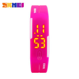 Unisex สไตล์ Thin LED ดิจิตอลมัลติฟังก์ชั่นาฬิกาข้อมือ Bright Backlight