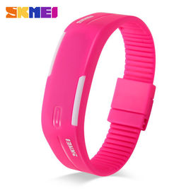 Unisex สไตล์ Thin LED ดิจิตอลมัลติฟังก์ชั่นาฬิกาข้อมือ Bright Backlight