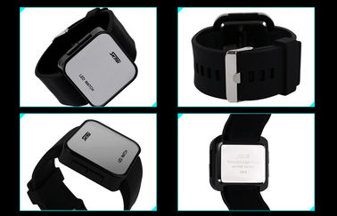 Wommens สีชมพูนาฬิกาดิจิตอลกรณี ABS LED นาฬิกาข้อมือ 1 เครื่อง ATM น้ำทน