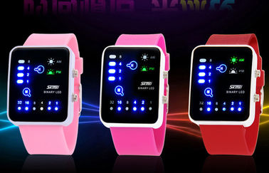 เลดี้กันกระแทก LED ดิจิตอลนาฬิกาข้อมือ, นาฬิกา Antimagnetic ไบนารี
