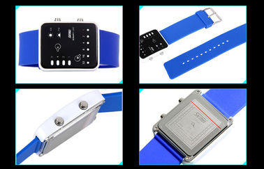 ซิลิโคนสีชมพู LED ดิจิตอลนาฬิกาข้อมือ EL Backlight Binary นาฬิกา