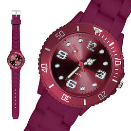 โปรโมชั่นสายรัดซิลิโคนที่กำหนดเอง Unisex นาฬิกาสร้อยข้อมือ 43mm ด้วย Adjudable สายคล้องคอ