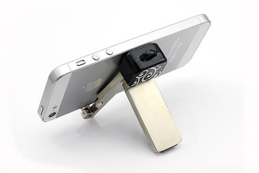 Portable Stand Holder โทรศัพท์ตั้งโต๊ะขี้เกียจด้วยโลหะ + PC วัสดุสำหรับ iPod, iPhone MP4