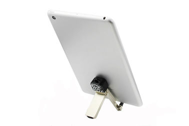Portable Stand Holder โทรศัพท์ตั้งโต๊ะขี้เกียจด้วยโลหะ + PC วัสดุสำหรับ iPod, iPhone MP4