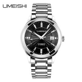 ปลายสูงสแตนเลสกรณี quartzwatch และสายรัดฮาร์ดแว่นตานาฬิกาข้อมือสำหรับผู้ชาย