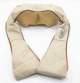 สีเบจ / สีน้ำตาล / ส้มคอไหล่นวด Shiatsu PU ที่มีประสิทธิภาพการนวดการนวด