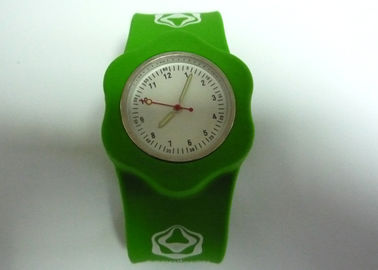 OEM พิมพ์สี่สี Rhinestone ตบซิลิโคนสายรัดข้อมือนาฬิกาสำหรับเด็กและเยาวชน