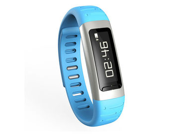หุ่นยนต์สุขภาพบลูทู ธ สายรัดข้อมือ / สร้อยข้อมือสมาร์ท Pedometer