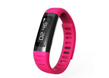 หุ่นยนต์สุขภาพบลูทู ธ สายรัดข้อมือ / สร้อยข้อมือสมาร์ท Pedometer
