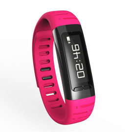 หุ่นยนต์สุขภาพบลูทู ธ สายรัดข้อมือ / สร้อยข้อมือสมาร์ท Pedometer