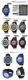 Unisex บุรุษกีฬานาฬิกาดิจิตอลด้วยแก้วพลาสติก, สายยางนาฬิกา